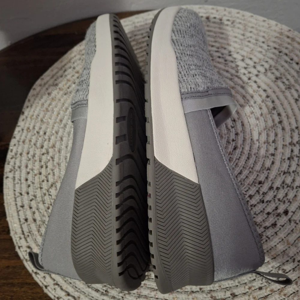 Gray Lands' End Slip-On Women's Shoes Size  8.5.